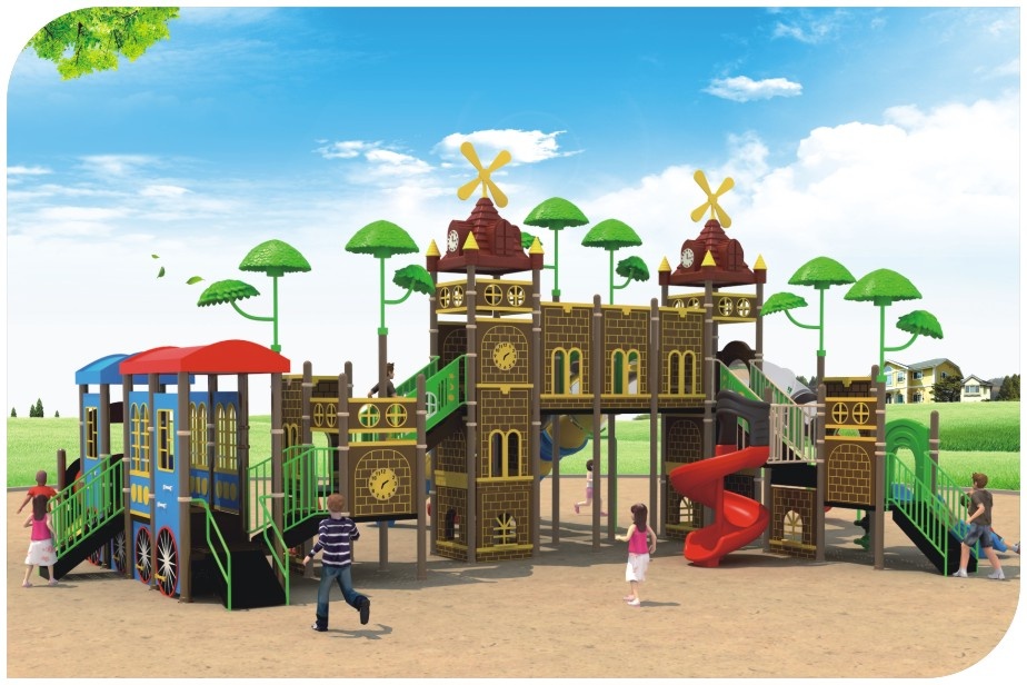 cheap kids outdoor playground slidesKG013-1