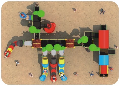 cheap kids outdoor playground slidesKG013-1