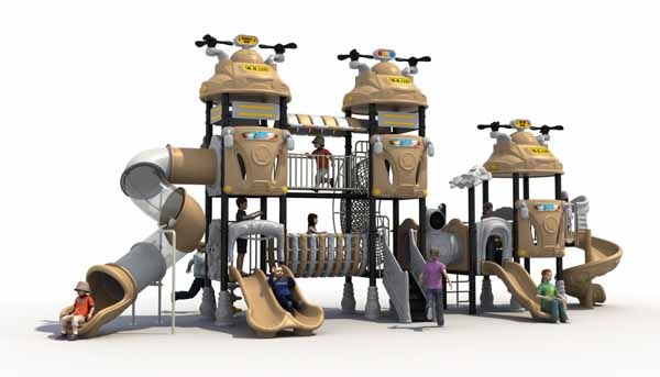 Outdoor playground Automatic World series combination slide-017