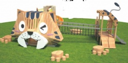 customzie outdoor playground structure tiger