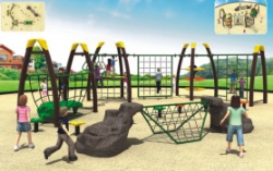 Outdoor multi-function Fitness playground Equipment