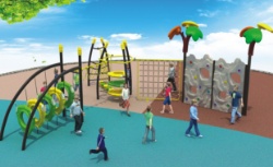 Outdoor multi-function Fitness playground Equipment