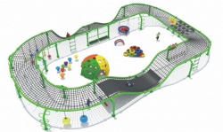 customzie outdoor playground structure climbing net play