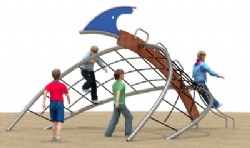 unique outdoor playground structure climbing net play