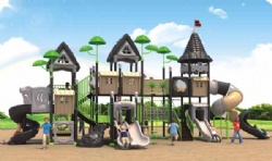 Outdoor Jungle Gym With Slide Playground