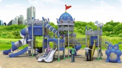 Children Outdoor Playground with Bridge&Tunnel