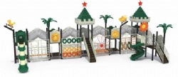 Hot Sale Plastic Commercial Outdoor Playground Equipment, Customized Outdoor Playground For Kids