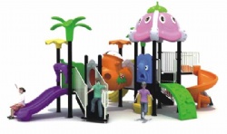 Newest amusement park playground Equipment Plastic Outdoor slide commercial outdoor playground equipment