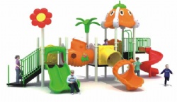 Colourful Kindergarten Big Plastic Playground Slide For Fun