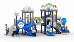 Popular Commercial Kids Outdoor Playground Equipment with Swing and Slide