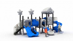 Playground Outdoor Climbing Frames Train Plastic and Metal Slides for Kids