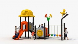 Manufacturer Customizable Playground Children Outdoor Playground Equipment with Climbing Net and Slide for Sale