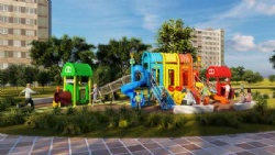 Cheap outdoor amusement park equipment naughty playground