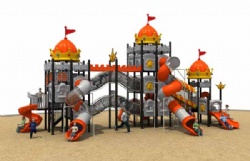 Newest Castle theme small plastic playground slide outdoor equipment for kids,kids indoor slide with wholesale price