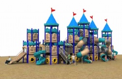 Parent-child outdoor exercise toys plastic slide outdoor playground climbing equipment for children