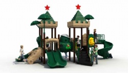 Commercial children slides play ground outdoor plastic playground equipment