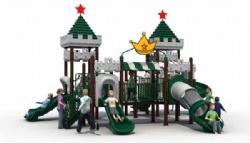 Colorful Kid School Popular Outdoor Playground Equipment with Plastic Slide