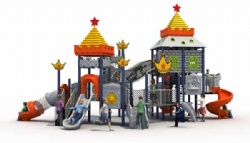 Best Selling customized kids attractive theme outdoor playground equipment with combined slide