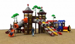 the British Style Theme Playground Equipment outdoor for age 3-12years kids colorful Playground
