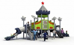 modern outdoor playground kid plastic slide park amusement equipment British Wind