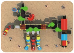 cheap kids outdoor playground slidesKG013-1