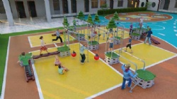 Outdoor Forest Sport playground Series Play Island&Walking play