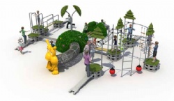 Outdoor Forest Sport playground Series play bridge