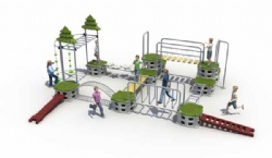 Outdoor Forest Sport playground Series play bridge