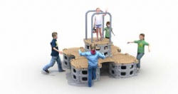 Outdoor Forest Sport playground Series with Gym Playground climbing hill