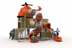 Outdoor Helicopter Theme Playground Play Carton