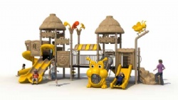 Outdoor Scarecrow series Playground with climbing tunnel