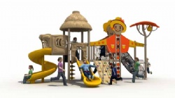 Outdoor Scarecrow series Playground with climbing board