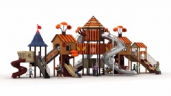 Outdoor playground Ancient trees series customize design wood playhouse