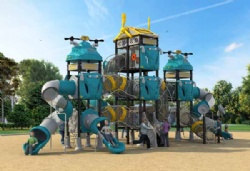 Outdoor playground Automatic World series combination slide