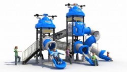 Outdoor playground Automatic World series combination slide-010