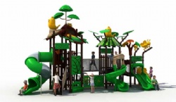 Jungle theme outdoor combination slide24CL009