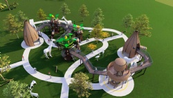 Newest Birds Nest outdoor combination slide25NC002-02